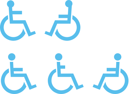 Wheelchair icons answer.