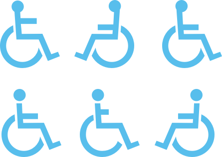 Wheelchair icons guess.